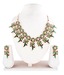 Adhira Floral String & Leaf Drop Necklace Set