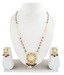 Adhira Goddess Laxmi Imprint Long Beaded Necklace Set