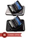 Coal Black & Silver Hard Aluminium  Case Card Holder Combo