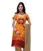 Salwar Studio Stylish Orange-Red Cotton  Printed Unstitched Suit With Dupatta