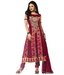 Prafful Maroon Embroidered Unstitched Suit With Dupatta
