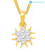 Nakshatra Floral Gold & Diamond Pendant
