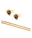 Jewels Of India Multicoloured Stones Anklet & Toe ring Combo