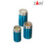 Zain Blue Storage Set With Lids - 3 Pcs