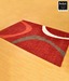 Ambadi Attractive Red Arc Pattern Area Rug