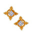Bold Sparkling Solitaire Look Earrings