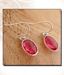 Designer Silver Inc. Silver & Pink Quartz Earrings