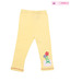Isabelle Yellow Cotton-Lycra Leggings For Kids