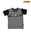 Mr. Bean Grey Linear Boys T-shirt For Kids