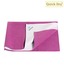 Quick Dry Plain Waterproof Orchid Single Bed