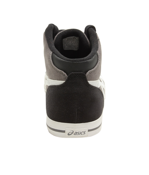 Asics Trendy Grey & Black Canvas Sneakers