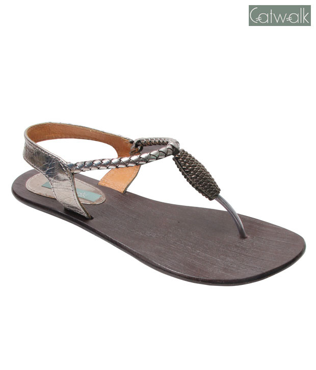 Catwalk Roman Gunmetal Rope Sandals - Buy Women's Sandals @ Best Price ...