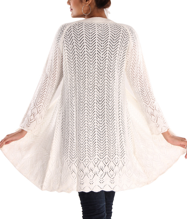 Fort Collins Gorgeous Off White Woollen Cardigan