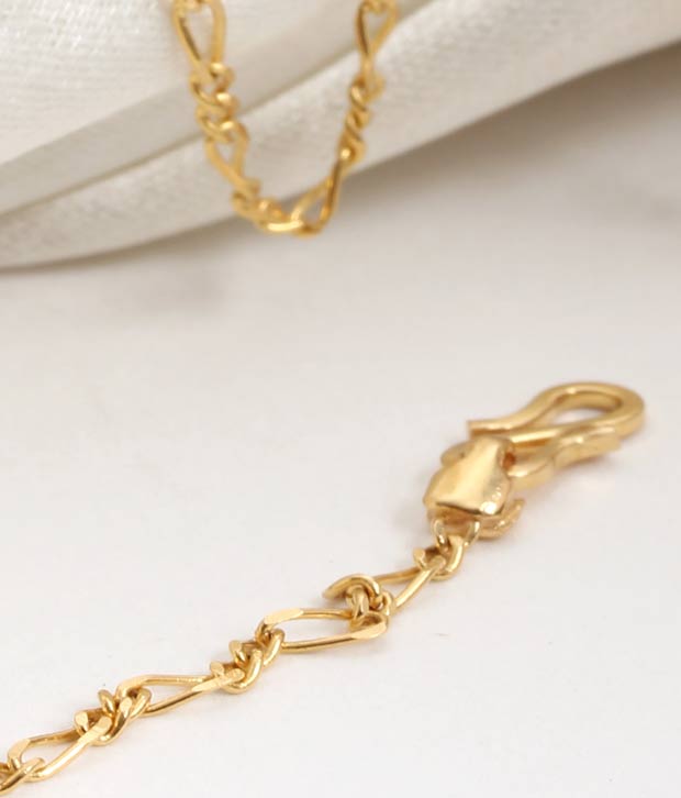 Aiza Interlock Pattern 18kt Gold Unisex Chain