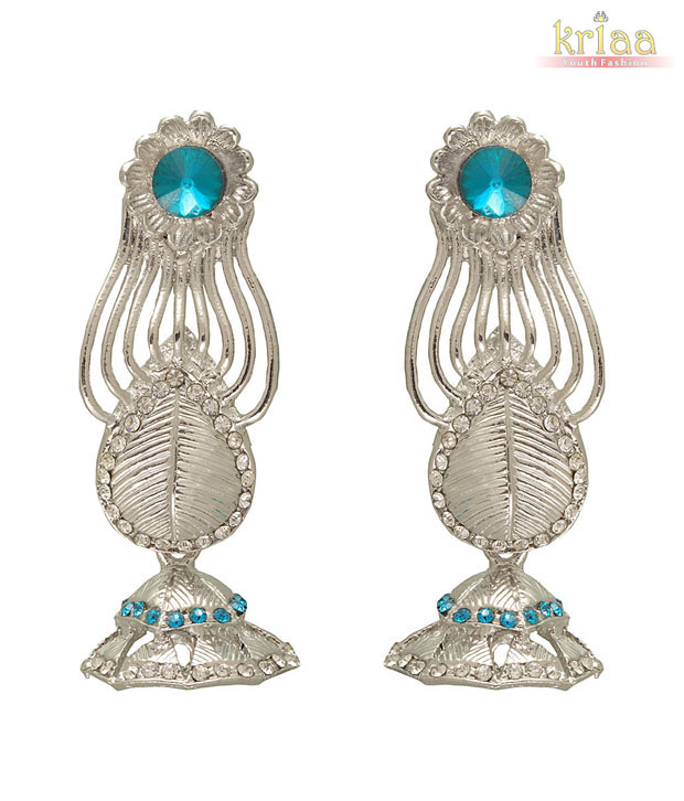 Kriaa Beautiful Blue Earrings