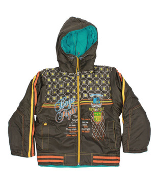 Fort Collins Olive Green Hoodie Jacket For Kids