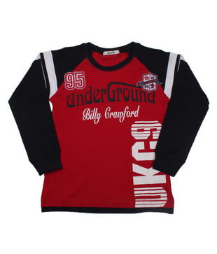 Unikid Red-Navy T-Shirt & Track Pant