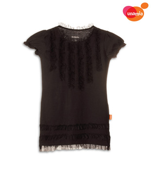 Unamia Cool Black Designer Top For Kids