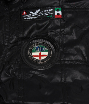 Fort Collins Black & Red Hooded Jacket For Kids