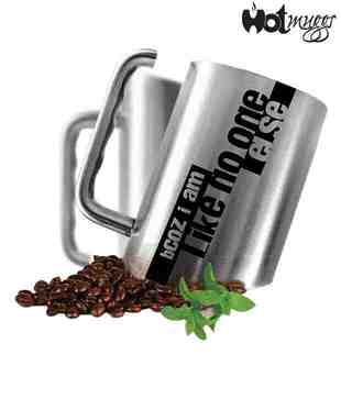 HotMuggs 'Because I'm like no one else' Stainless Steel Inclined Mug