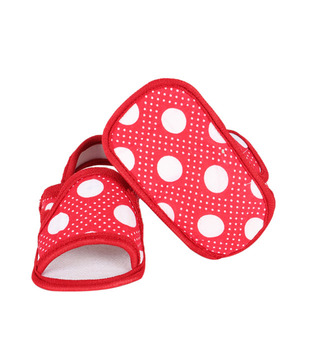 Isabelle Bubbly Red Infant Booties Pack of 2 For Kids