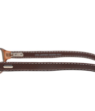 Vita Cool Brown Leather Temple Optical Frame