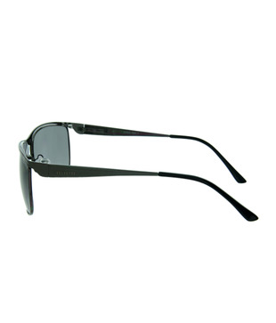 Velvette Black Rectangular Frame Sunglasses