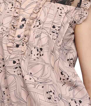 Athena Posh Peach Puff Cotton Top