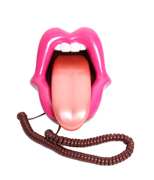 Aashrit Tongue Style Landline Phone (Pink)