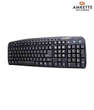 Amkette Black Multimedia Keyboard RX3 (USB)