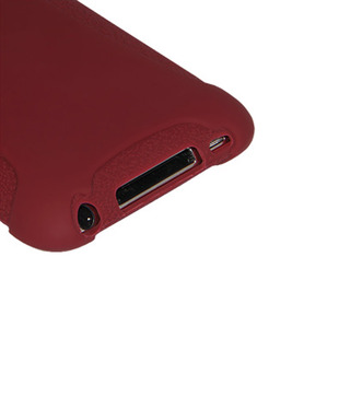 Amzer 89272 Silicone Case Maroon Red for iPod Touch 4th Gen