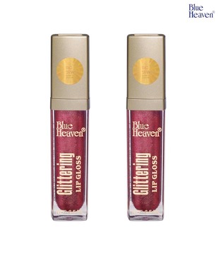 Blue Heaven Glittering Lip Gloss Rose Mist-504 (SD Pack of 2) 6.5 ml Each