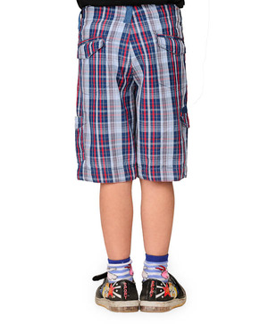 Catmoss Classic Checks Jamaican Shorts For Kids