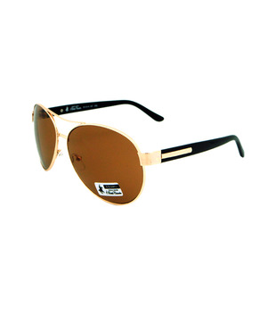 Polo Club Brown Metal Sunglasses