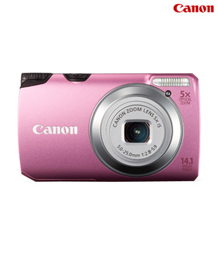 Canon Power Shot A3200 14MP Point & Shoot (Pink)