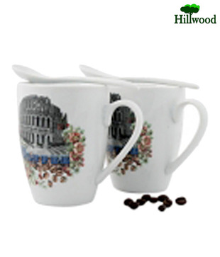 Hillwood Pisa Tower Printed Set of Two Mugs