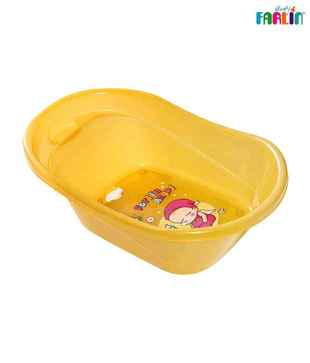 FARLIN Yellow Anti-Skid Bath Tub