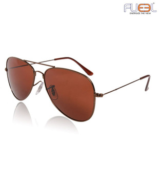 Fueel Opulent Brown Aviator Sunglasses