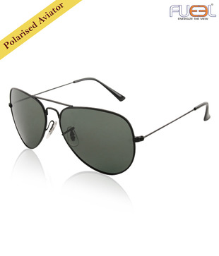 Fueel Cool Black Polarised Aviators