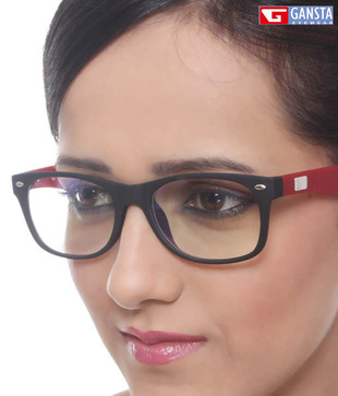Gansta Red Wayfarer Optical Frame