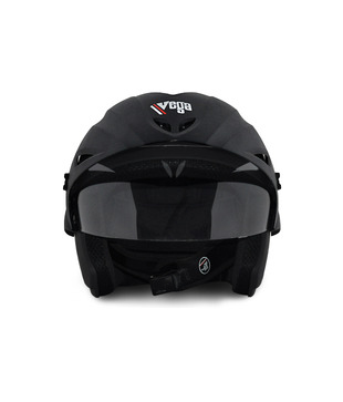 Vega Helmet - Cruiser With Peak -  Dull Black