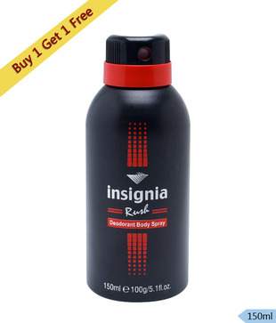 Insignia Rush Deo Men 150ML (Buy 1 Get 1 Free)_discontinued