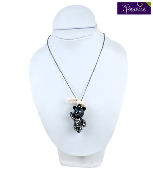 Isabelle Black Teddy Neckpiece For Kids