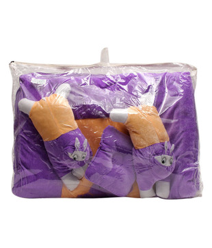 Isabelle Purple & Orange Infant Quilt 5 Pc. Set