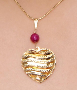 Isabella 3-D Hearts-On-Fire Pendant Set