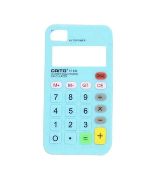Kangroo creations Calculator Iphone 4/4s Light Blue