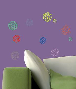 Plage Flower Pattern Wall Sticker