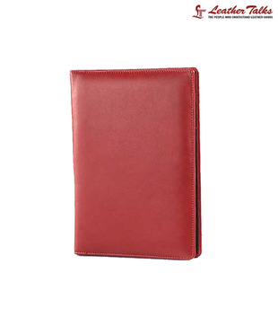 Leather Talks Classy Red Conference Folder