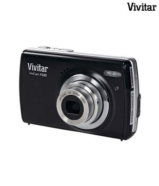 Vivitar F 332 kit Point & Shoot Camera (Black) (with Freebie: 2 GB card plus card reader, tripod stand, camera pouch (worth 999.00), 1 year Vivitar India warranty) 