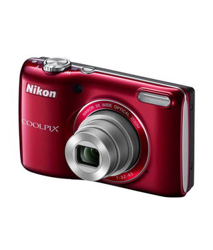 Nikon Coolpix L26 16.1 MP Point & Shoot (Red)